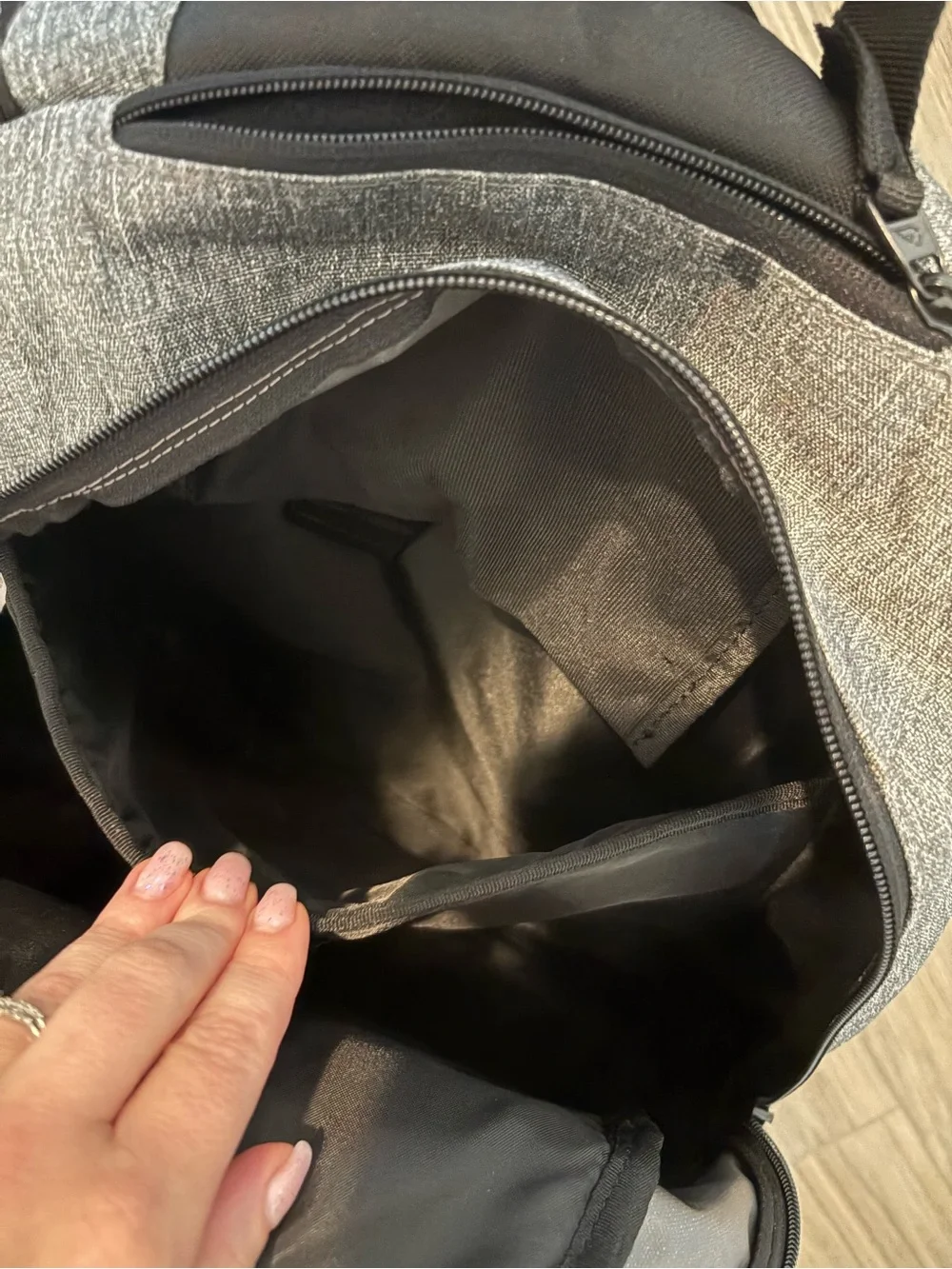 Quiksilver Gray Textured Everyday Backpack
